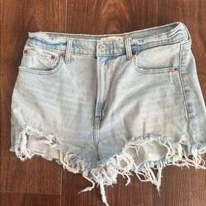 Abercrombie & Fitch Distressed Denim Shorts